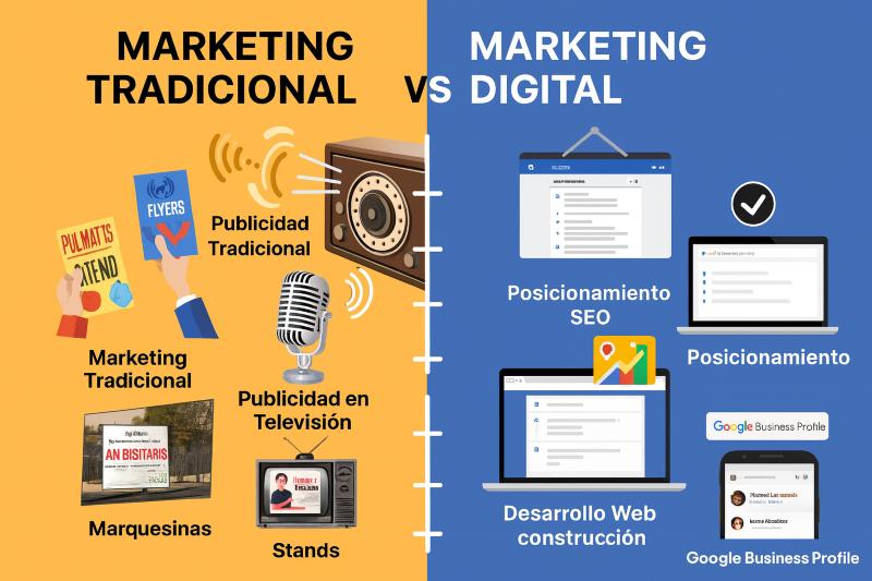 marketing digital vs marketing tradicional